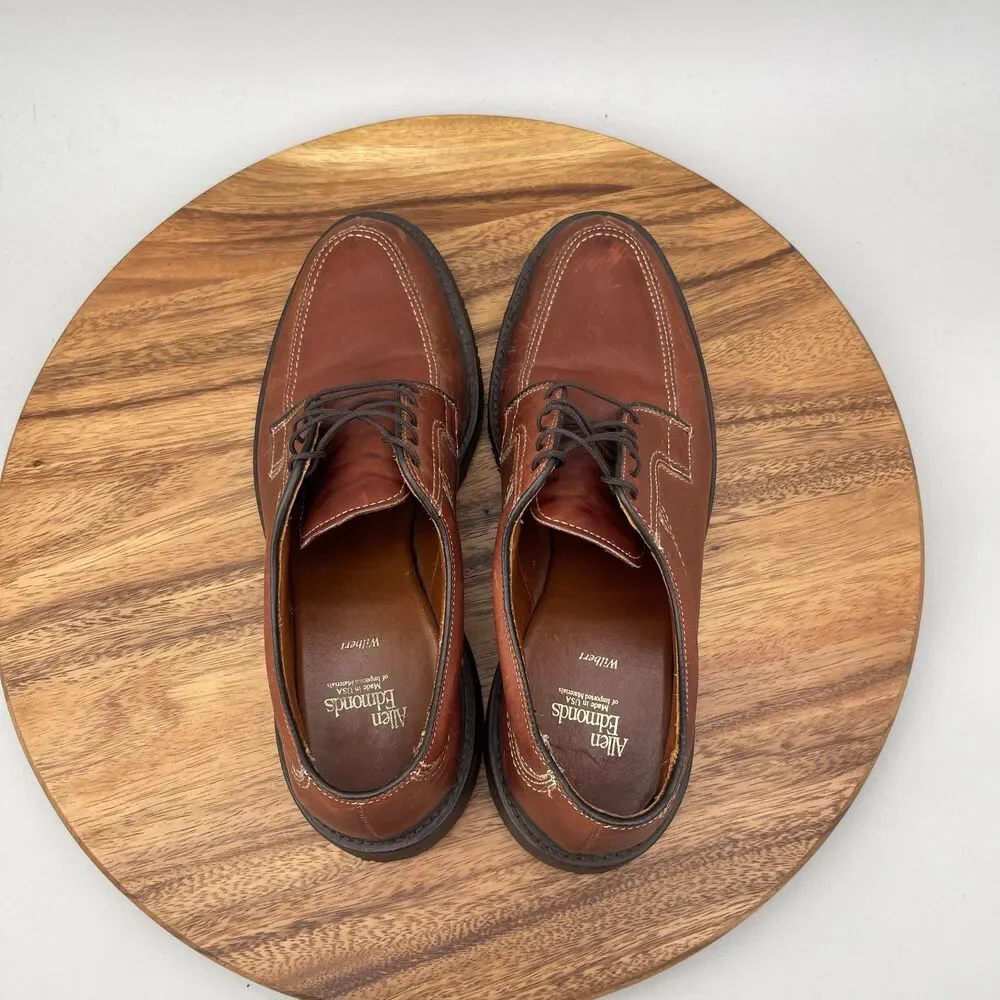 Allen Edmonds Wilbert Oxfords Mens Size 9 D Brown Split Toe Oxford Dress Shoes
